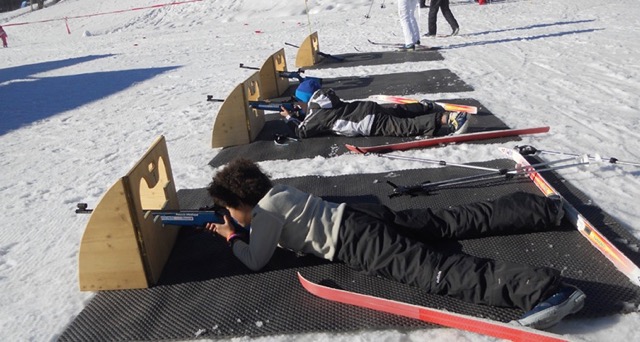Biathlon et chiens de traîneaux en Abondance